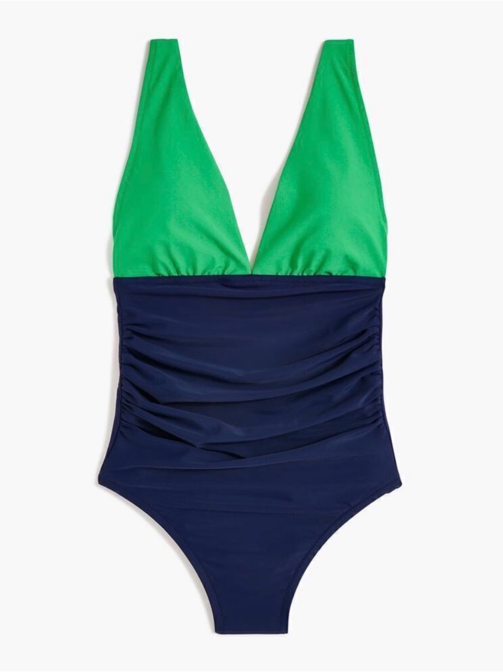 J. Crew Swim V-Neck ruched one piece swimsuit NWT
